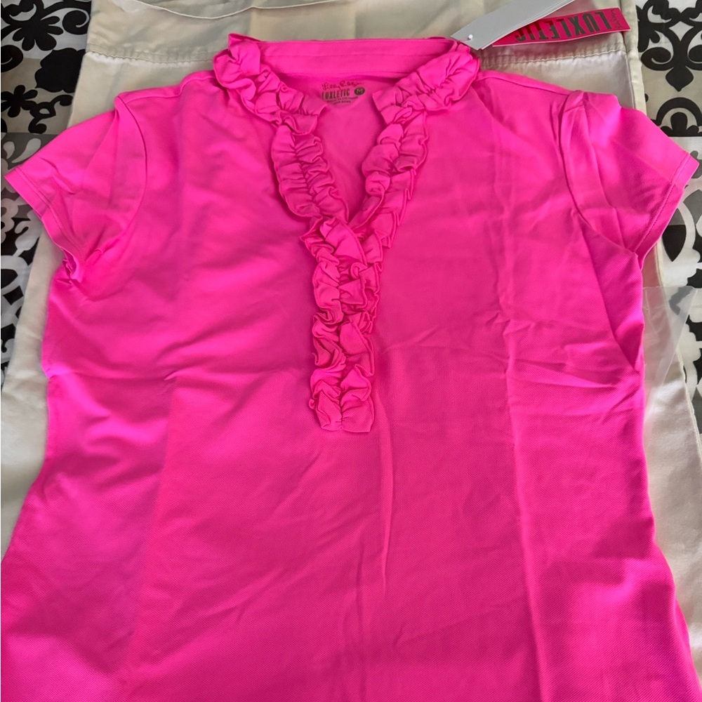 Lily Pulitzer Frida ruffle shirt, NWT, never worn